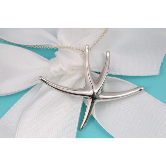Tiffany & Co. Jewelry - Tiffany Starfish Pendant Extra LARGE by Elsa Peretti Necklace in Sterling Silver